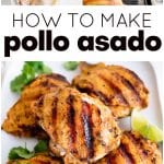 Pollo Asado Recipe Pinterest Pin Image