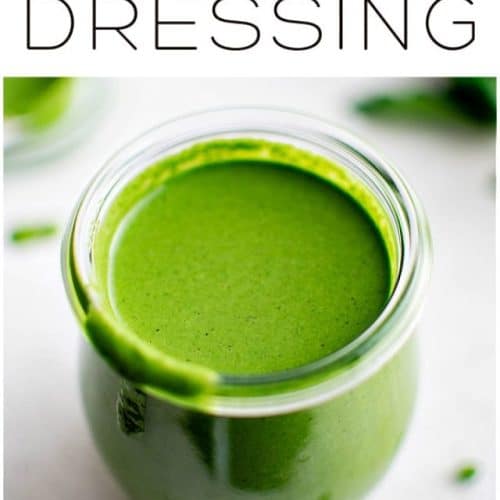 green goddess dressing Pinterest pin image