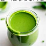 green goddess dressing Pinterest pin image