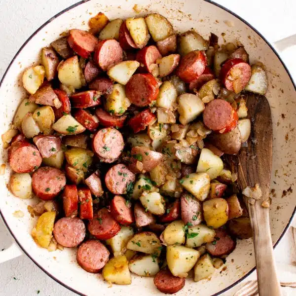 Kielbasa and Potatoes - The Forked Spoon