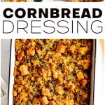 Cornbread Dressing Recipe Pinterest Pin Image