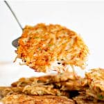 Kartoffelpuffer (German Potato Pancakes) Pinterest pin image