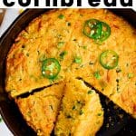 Mexican Cornbread Recipe Pinterest Pin Image