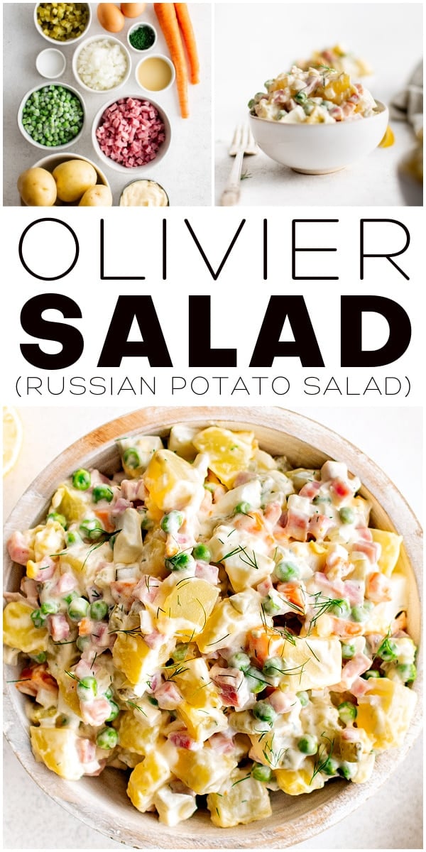 Olivier Salad Recipe Pinterest Pin Image