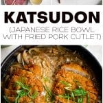 Katsudon Recipe Pinterest Pin Image