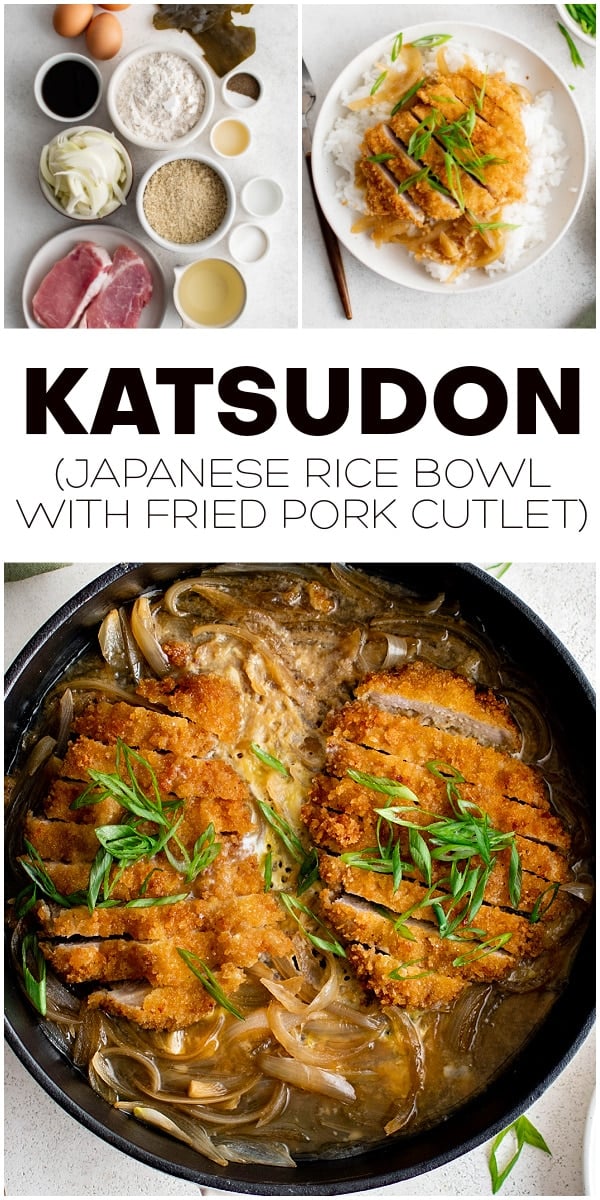 Katsudon Recipe Pinterest Pin Image