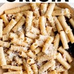 pasta alla gricia pinterest pin image