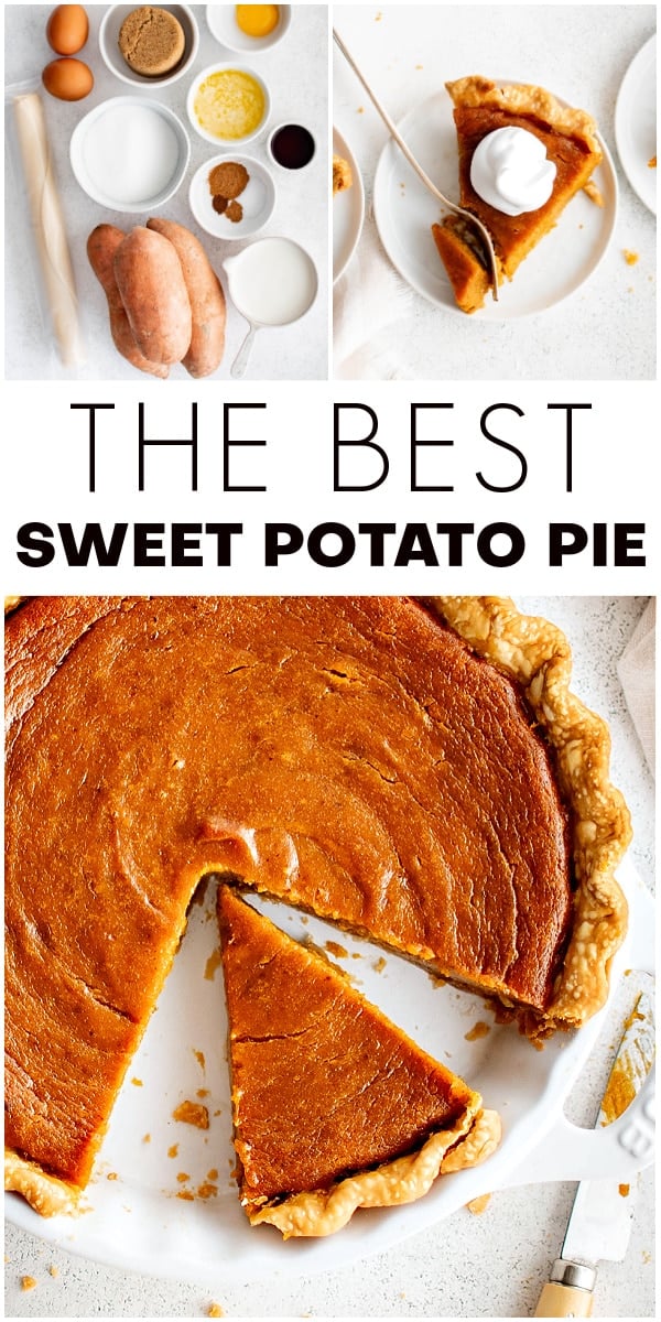Sweet Potato Pie Pinterest Pin Image