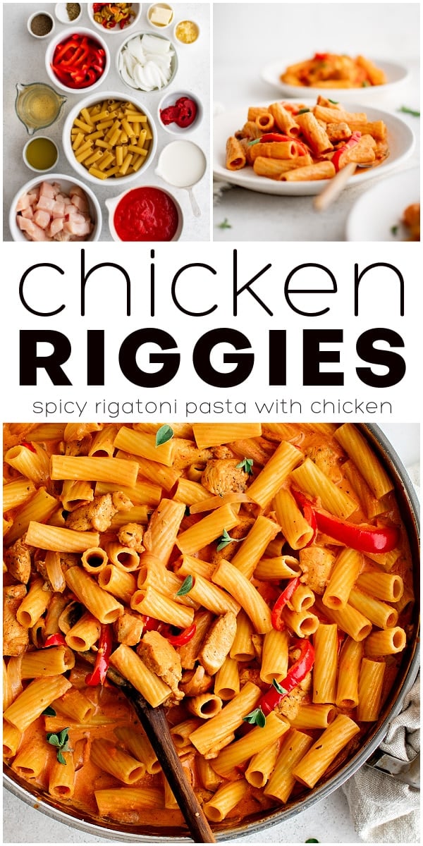 Chicken Riggies Recipe Pinterest Pin Image