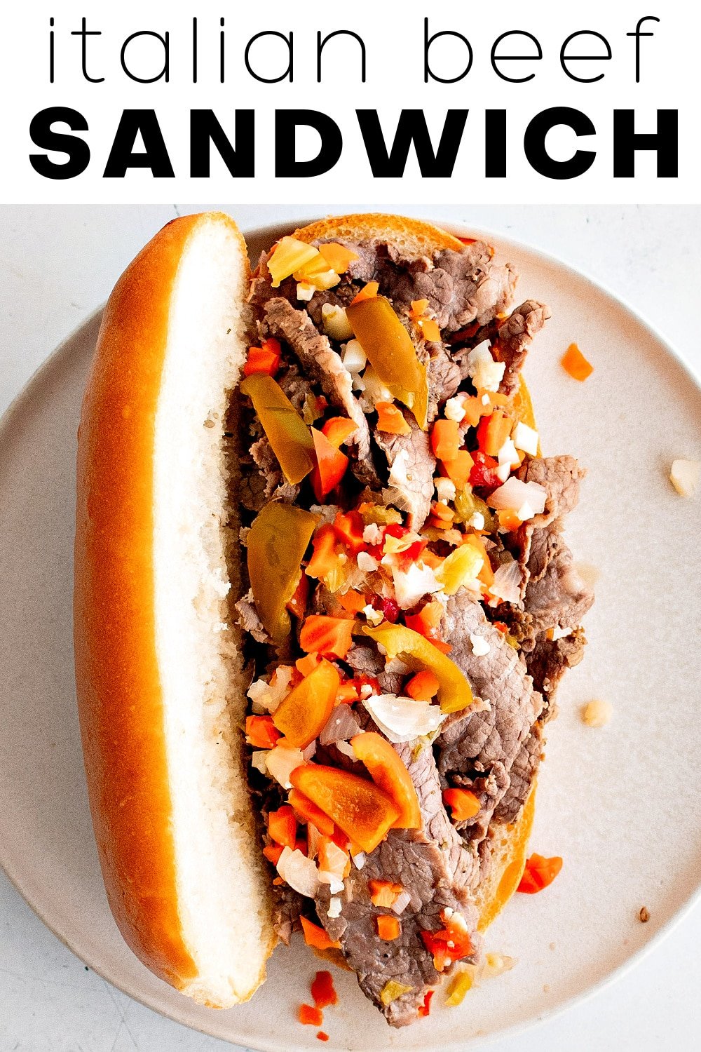 Italian Beef Sandwich - The Forked Spoon