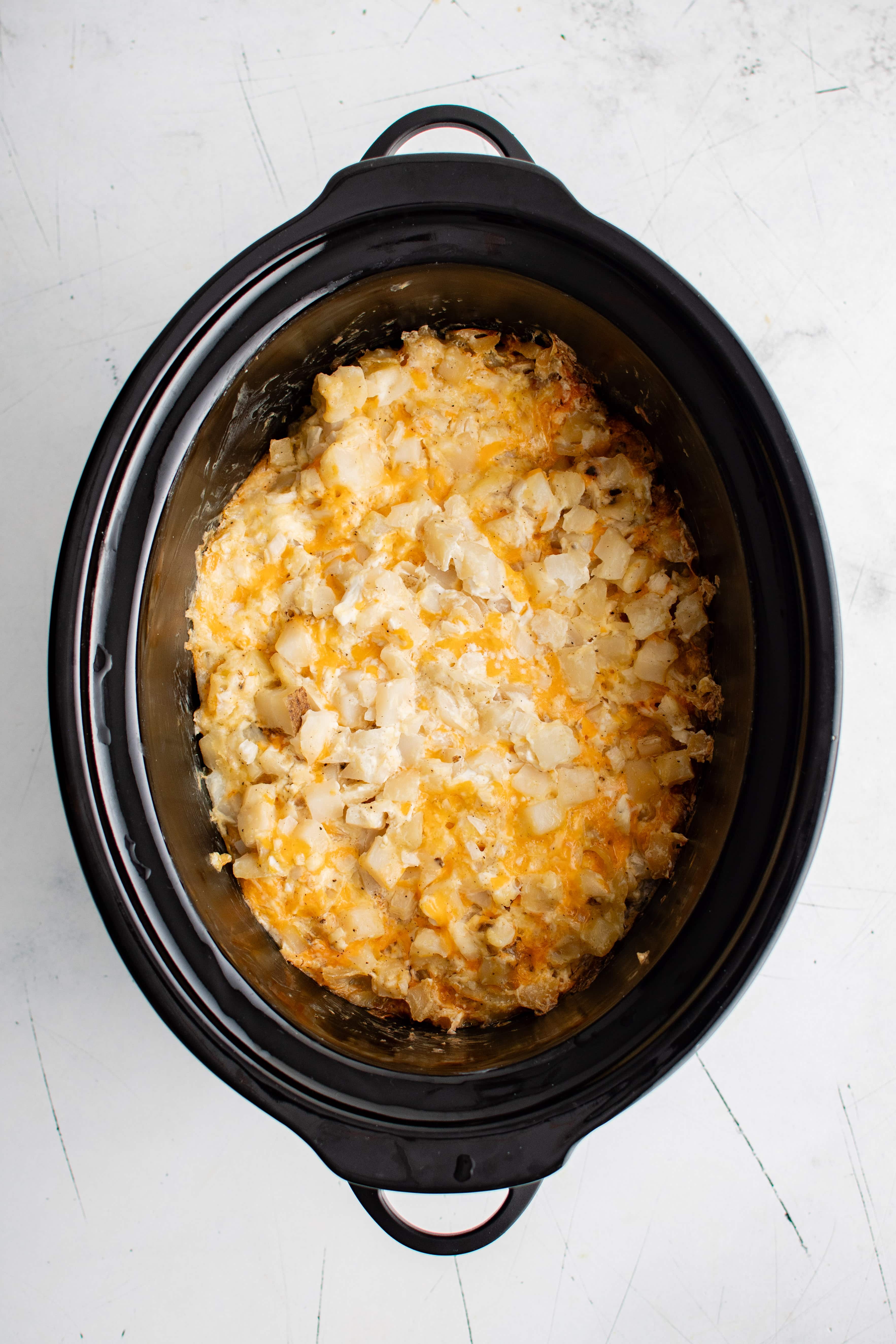 Crockpot Cheesy Potatoes - The Forked Spoon