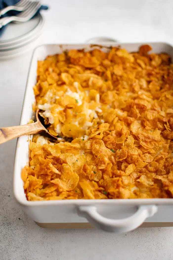 Best Ever Funeral Potatoes - The Forked Spoon