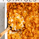 Best Ever Funeral Potatoes Pinterest Pin image