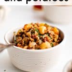 Ground Beef And Potatoes Recipe Pinterest Pin Image