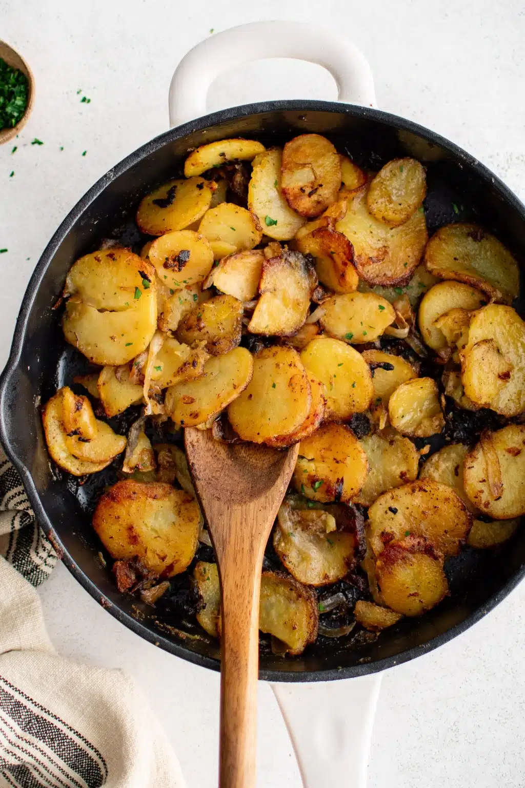 Best Ever Fried Potatoes and Onions - The Forked Spoon