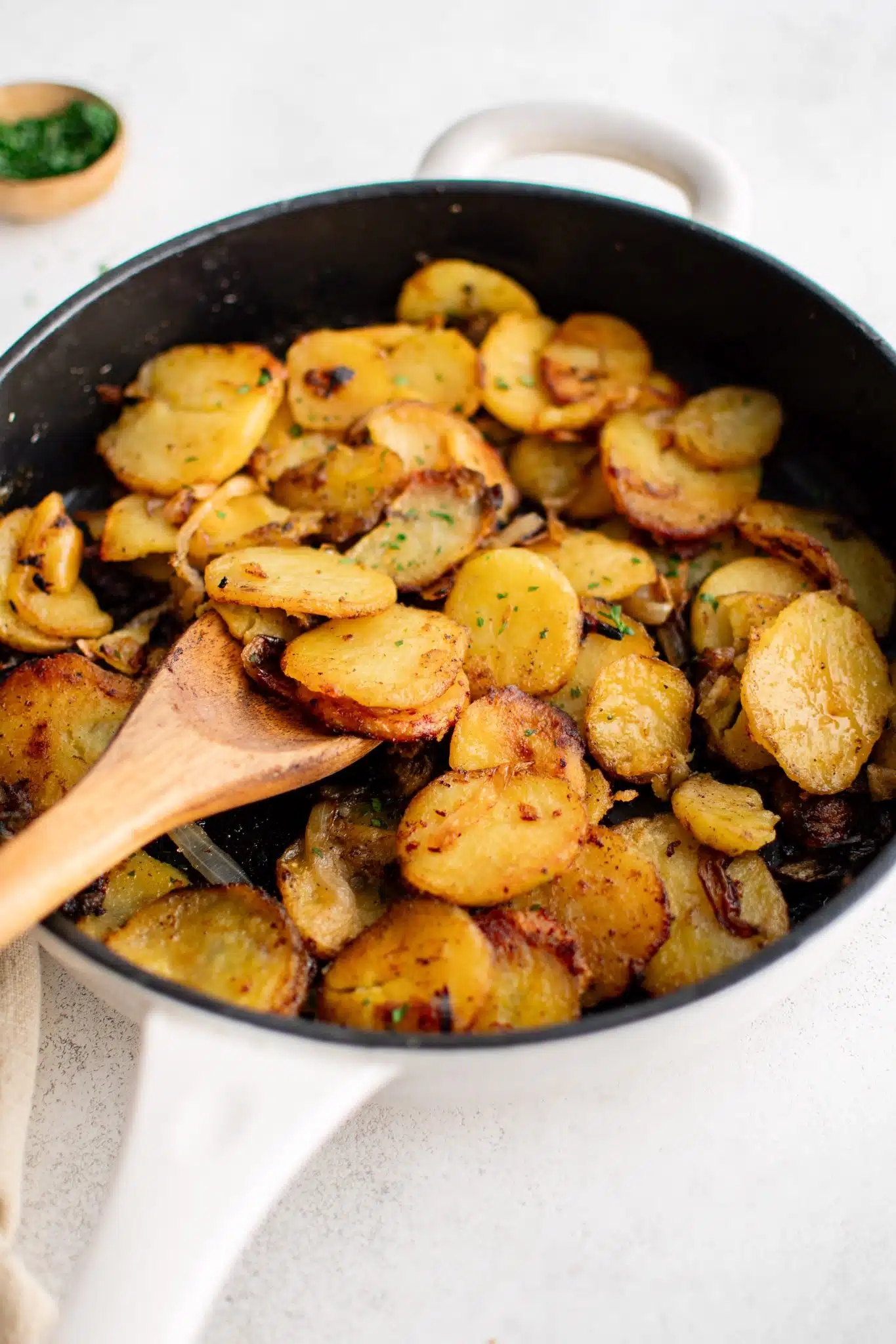 Best Ever Fried Potatoes And Onions - The Forked Spoon