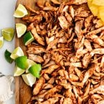 Easy recipe for Chicken Al Pastor Pinterest Pin Image