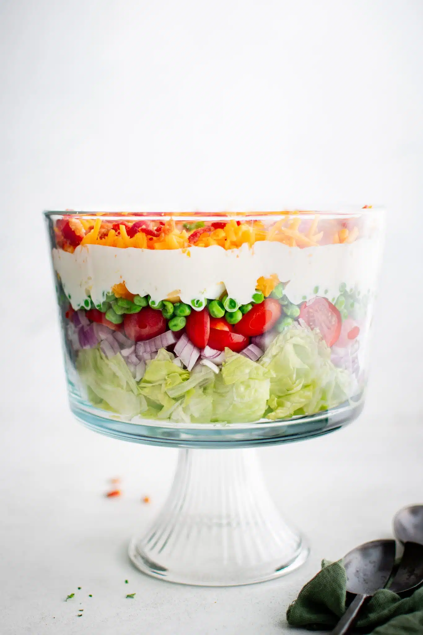 7 Layer Salad Recipe - The Forked Spoon