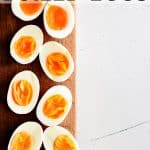 How to Boil Eggs Pinterest pin image with text overlay.