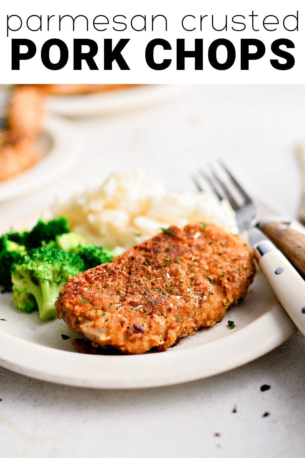 Parmesan Crusted Pork Chops - The Forked Spoon