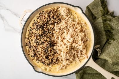 Chicken and Wild Rice Casserole - The Forked Spoon