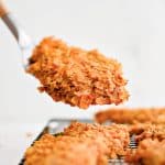 Pinterest Pin image for Cornflake Chicken Recipe with one image and text overlay.