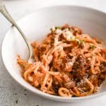 Pinterest Pin image for Million Dollar Spaghetti recipe with one image and text overlay.