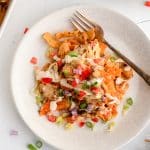 Pinterest Pin image for Walking Taco Casserole recipe with one image and text overlay.