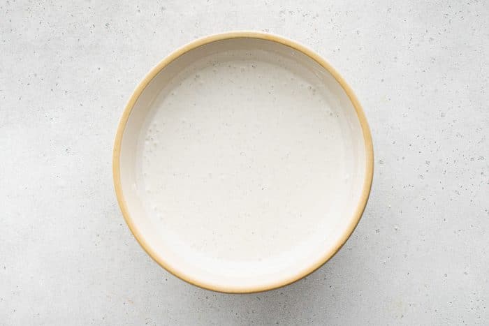 Finished dressing in bowl.