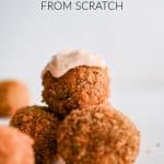 Boudin ball with remoulade sauce and โHow to Make Crispy Boudin Balls From Scratchโ text.