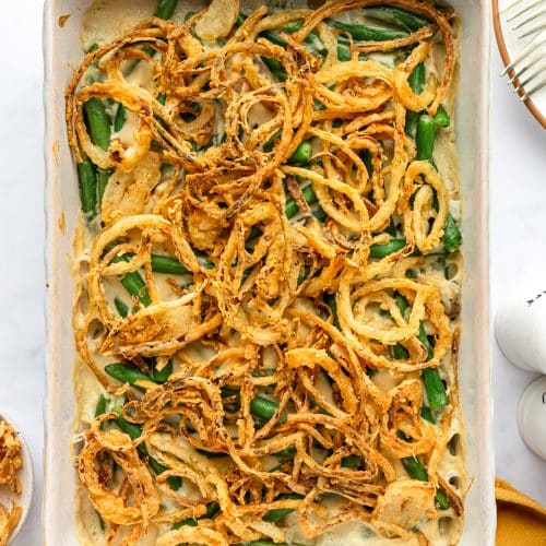 dressed up green bean casserole The Ultimate Homemade Green Bean Casserole
